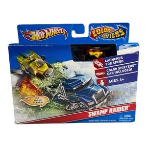 Hot Wheels Color Shifters Swamp Raider Pop Up Flames Launcher Ramp H2O Tank 2010